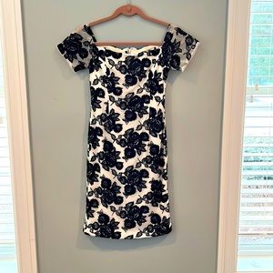 Karl Lagerfeld PARIS Limited edition black rose dress